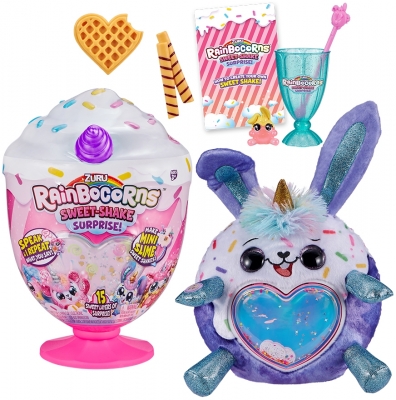 Papusa surpriza Unicornul Curcubeu Shake cu surprize Rainbocorns