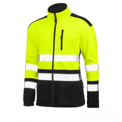 Jacheta fleece reflectorizanta Refus, galben, Artmas