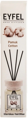 Odorizant de camera Reed difuser EYFEL, bumbac, 120ml