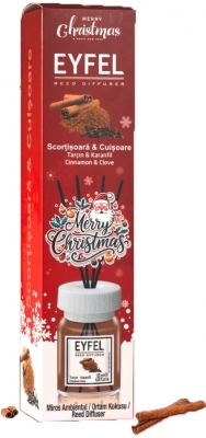 Odorizant de camera Reed difuser EYFEL, scortisoara si cuisoare, 120ml