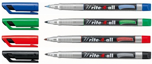 Marker permanent Write 4 all 0.7 mm Stabilo