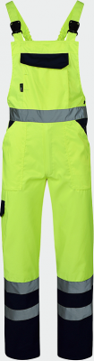 Pantaloni cu pieptar, reflectorizant, galben, Palltex
