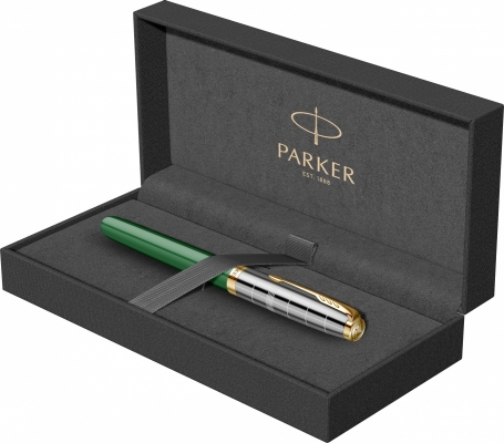 Stilou 51 Royal premium 18k, forest green GT, Parker