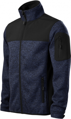 Jacheta Casual softshell pentru barbati knit albastru, Malfini