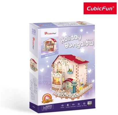 Puzzle 3D Led Casa De Vacanta 116 Piese Cubicfun