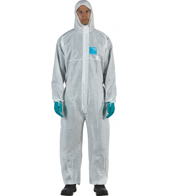 Combinezon gluga 1500-WH Plus 111, alb, Ansell