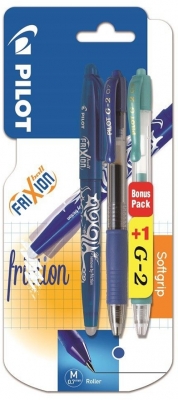 Set Rollere G2, Frixion Ball 0.7 mm albastru + G2 Pastel 0.7 mm Pilot