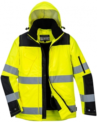 Jacheta Hi-Vis Premium 3-In-1, Galben/Negru, Portwest