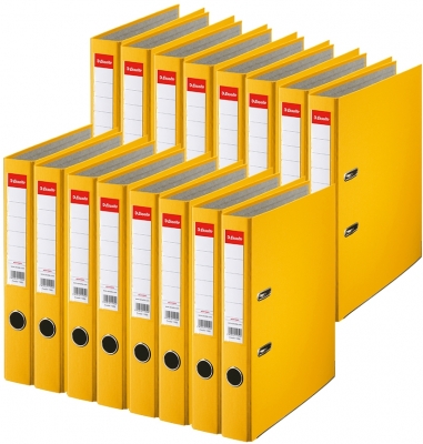 Biblioraft Economy, PP, A4, 50 mm, galben, 25 buc/set Esselte
