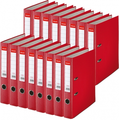 Biblioraft Economy, PP, A4, 50 mm, rosu, 25 buc/set Esselte