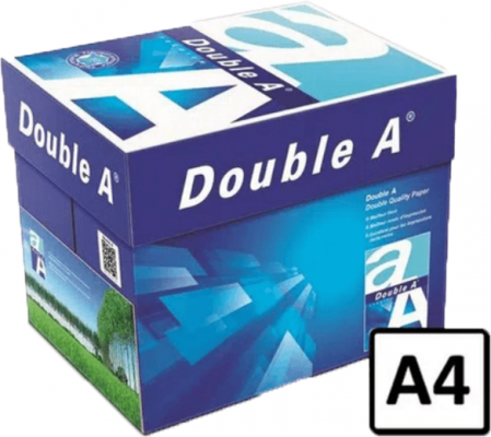 Hartie copiator Double A Premium A4, 80 g/mp, 500 coli, 5 topuri/cutie 