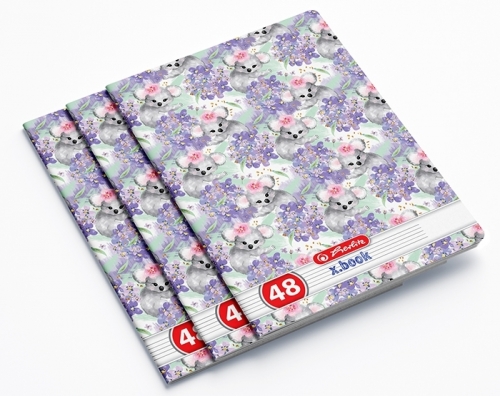 Caiet A5, 48 file, dictando, Feelings, 10 buc/set, Herlitz