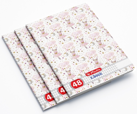 Caiet A5, 48 file, matematica, Feelings, 10 buc/set, Herlitz