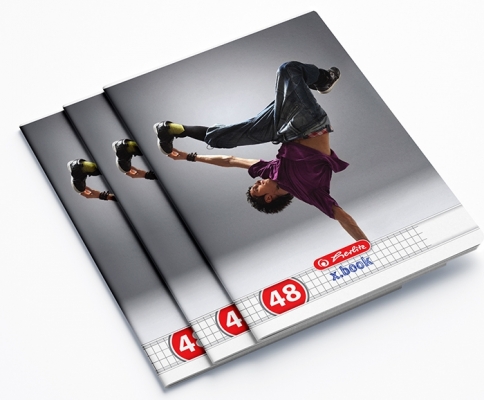 Caiet A5, 48 file, matematica, Dance, 10 buc/set, Herlitz