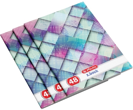 Caiet A4, 48 file, velin, Holografic, 10 buc/set, Herlitz