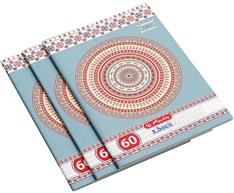Caiet A4, 60 file, dictando, Traditional Romanesc, 5 buc/set, Herlitz