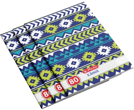 Caiet A4, 80 file, dictando, Aztec, 5 buc/set, Herlitz