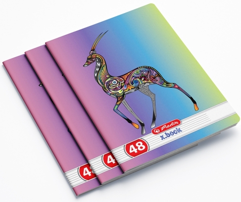 Caiet A5, 48 file, dictando, Zentangle, 10 buc/set, Herlitz