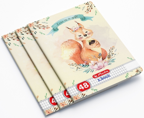 Caiet A5, 48 file, matematica, Enjoy, 10 buc/set, Herlitz