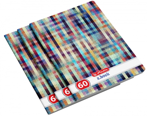 Caiet A4, 60 file, velin, Holografic, 5 buc/set, Herlitz