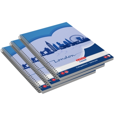 Caiet A4, 70 file, dictando, Economic, 5 buc/set Herlitz