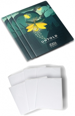 Pachet 10 caiete + coperti A5, 48 file, dictando, The Magic of Untold, Herlitz