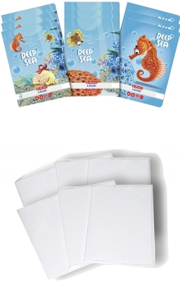 Pachet 10 caiete + coperti A5, 48 file, dictando, Deep Sea Herlitz