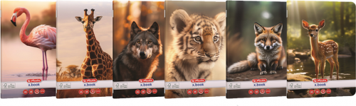 Caiet A5, 48 file, velin, Animals, diverse modele, 10 buc/set, Herlitz