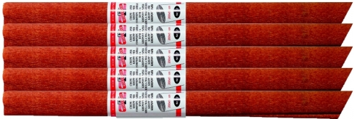 Hartie creponata 200 x 50 cm, culoare maron inchis, 10 buc/set Koh-I-Noor