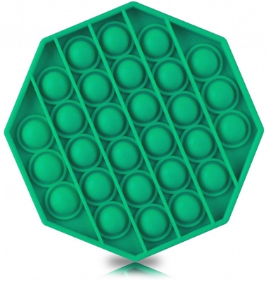 Jucarie senzoriala antistres Pop it Now and Flip it, Push Bubble, diverse culori, 4 forme/set