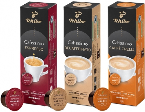 Set capsule cafea Tchibo Cafissimo Basic Pack 3 cutii/set