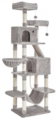 Copac de pisica XL, 206 cm, gri deschis Feandrea