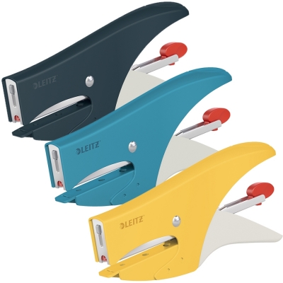 Capsator metalic Cosy 5645, tip cleste, 15 coli, 1000 capse P2 incluse Leitz