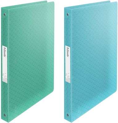Caiet mecanic Colour Breeze, PP, A4, coperta moale, mecanism 4RR, inel 25 mm Esselte