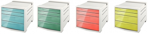 Cabinet cu 4 sertare Colour Ice Esselte