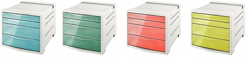 Cabinet cu sertare Colour Breeze, 4 sertare, PS, A4 Esselte