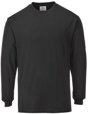 Tricou cu maneca lunga ignifug si antistatic, Negru, Portwest