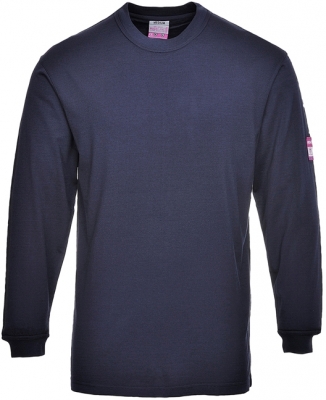 Tricou cu maneca lunga ignifug si antistatic, Navy, Portwest