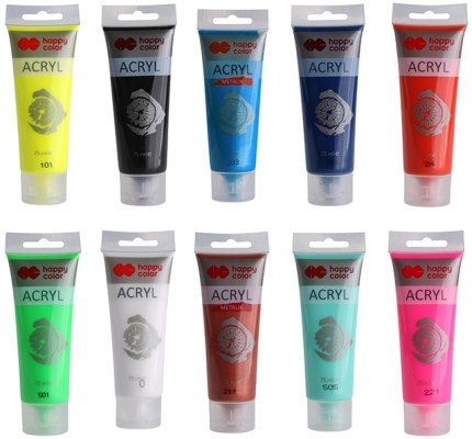 Culoare acrilica 75ml, Happy Color