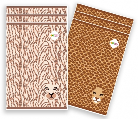 Set caiet A4, 60 file, dictando, diverse modele, 5 bucati/set, Happy Color