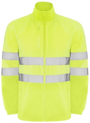 Jacheta din polar Hi-Vis Altair, pentru barbati, Galben Fluorescent, Roly 