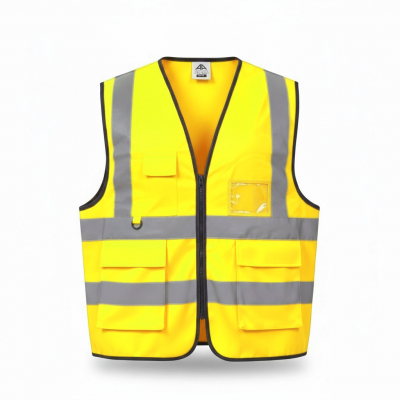 Vesta reflectorizanta de protectie, Hi-Vis manager, galben
