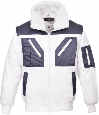 Jacheta pilot 4 in 1 Two Tone, Alb, Portwest 