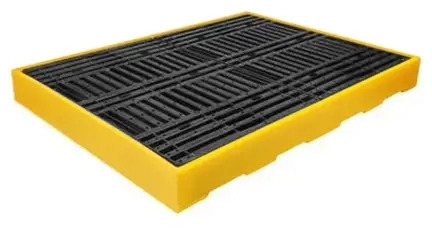 Bazin de captare pentru 4 butoaie, cu gratar, 300 l, dimensiune 166 × 126 × 15 cm