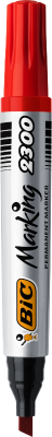 Marker permanent rosu 2300, 12 buc/cutie Bic