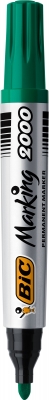 Marker permanent verde 2000, 12 buc/cutie Bic