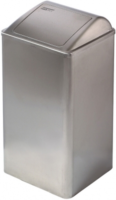 Cos de interior cu capac batant, inox satinat, 65 litri, Mediclinics 