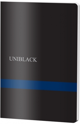 Caiet dictando, A4, 60 file, coperta pp, Uniblack, albastru, 300 microni, 70g/mp, Pigna