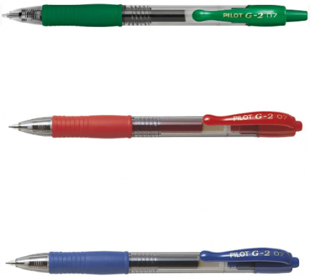 Roller cu gel G-2 ECO Pilot 0.7 mm varf mediu, diverse culori