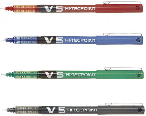 Roller V5 Hi-Tecpoint Pilot 0.5 mm varf fin, diverse modele